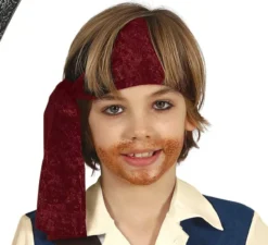 Costume da pirata con gilet blu per bambino