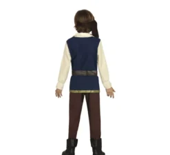 Costume da pirata con gilet blu per bambino