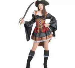 Costume da pirata con volant per donna