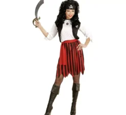 Costume da Pirata dei Caraibi a righe per donna