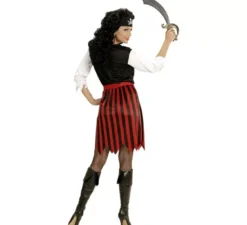 Costume da Pirata dei Caraibi a righe per donna