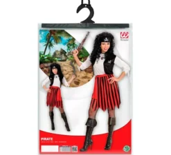 Costume da Pirata dei Caraibi a righe per donna