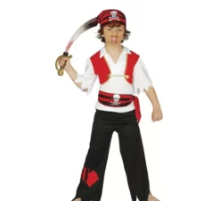 Costume da pirata frastagliato per un ragazzo
