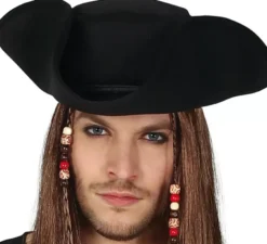 Costume da pirata nero per uomo