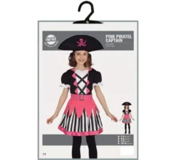 Costume da pirata rosa per bambina
