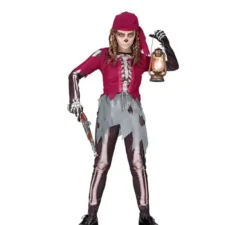 Costume da pirata scheletro da cabina per bambine