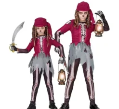 Costume da pirata scheletro da cabina per bambine