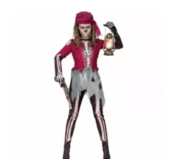 Costume da pirata scheletro da cabina per donna