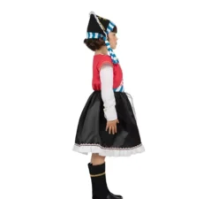 Costume da pirata teschio con cappello per bambina