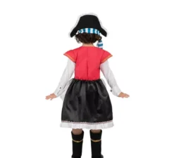 Costume da pirata teschio con cappello per bambina