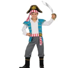 Costume da pirata teschio con cappello per bambino