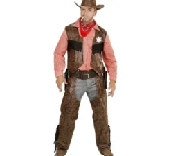 Costume da pistolero da cowboy per uomo