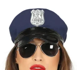 Costume da polizia con abito corto da donna