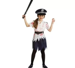 Costume da Poliziotta zombi per bambina