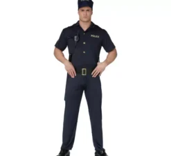 Costume da poliziotto muscoloso per uomo