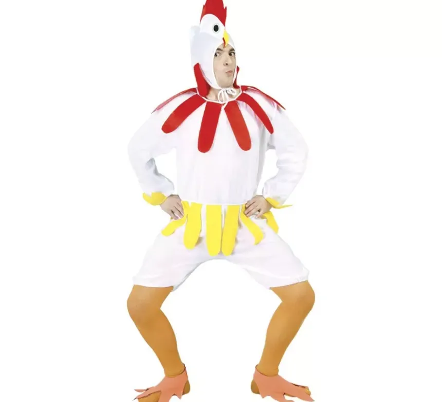 Costume da pollo per un uomo