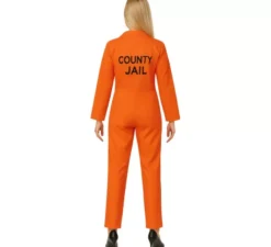 Costume da prigioniera arancione per donna
