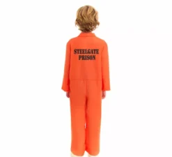 Costume da prigioniero arancione per bambino
