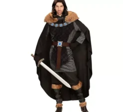 Costume da principe medievale oscuro per uomo