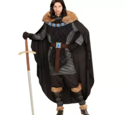 Costume da principe medievale oscuro per uomo