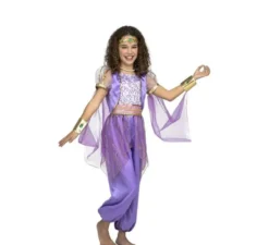 Costume da Principessa araba viola per bambina