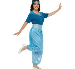 Costume da principessa blu di gelsomino per donna