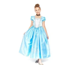 Costume da principessa delle fiabe blu per bambina