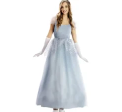 Costume da principessa delle fiabe blu per donna