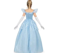 Costume da principessa delle fiabe celeste per donna