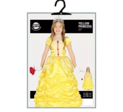 Costume da Principessa delle fiabe gialla per bambina