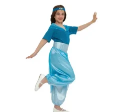 Costume da Principessa Jasmin azzurro per bambina