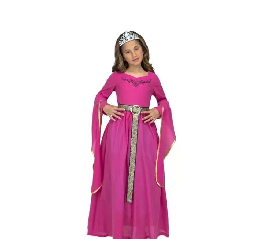 Costume da Principessa medievale rosa per bambina