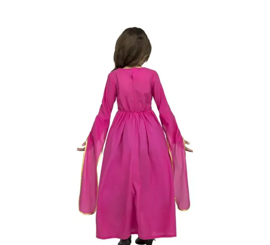 Costume da Principessa medievale rosa per bambina