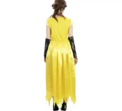 Costume da principessa zombie gialla per donna