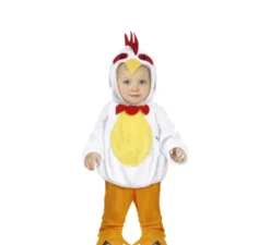 Costume da pulcino bianco per bebè