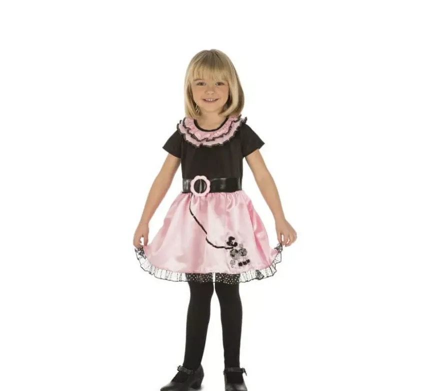 Costume da ragazza anni 50-60 anni per bambina