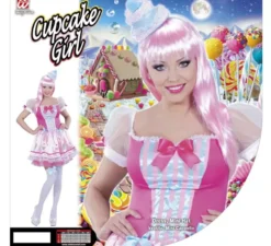 Costume da ragazza cupcake rosa per donna