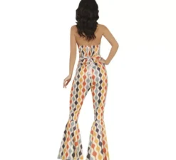 Costume da ragazza discoteca multicolore anni '70 per donna