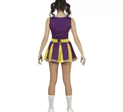 Costume da ragazza pon pon della squadra viola adolescente