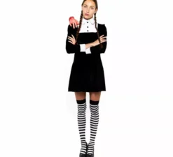 Costume da ragazza sinistra in velluto da donna