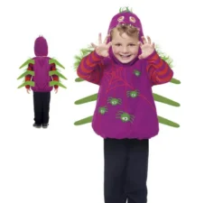 Costume da ragno viola con gambe per bambino