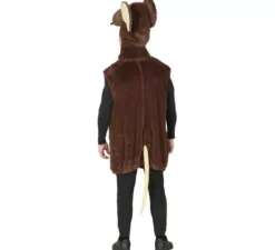 Costume da ratto marrone per uomo