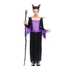 Costume da Regina Cattiva Corna per bambina
