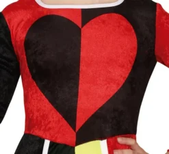 Costume da Regina di Cuori rossa per bambina