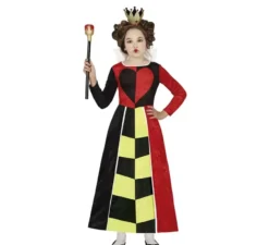 Costume da Regina di Cuori rossa per bambina
