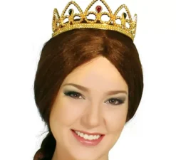 Costume da regina medievale verde per donna