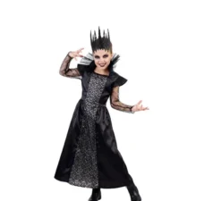 Costume da regina oscura da diva per bambina
