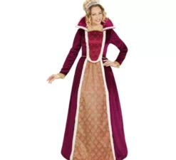 Costume da regina reale a collo alto per donna