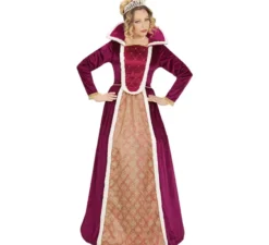 Costume da regina reale a collo alto per donna