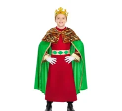 Costume da Re Mago verde per bambino e neonato